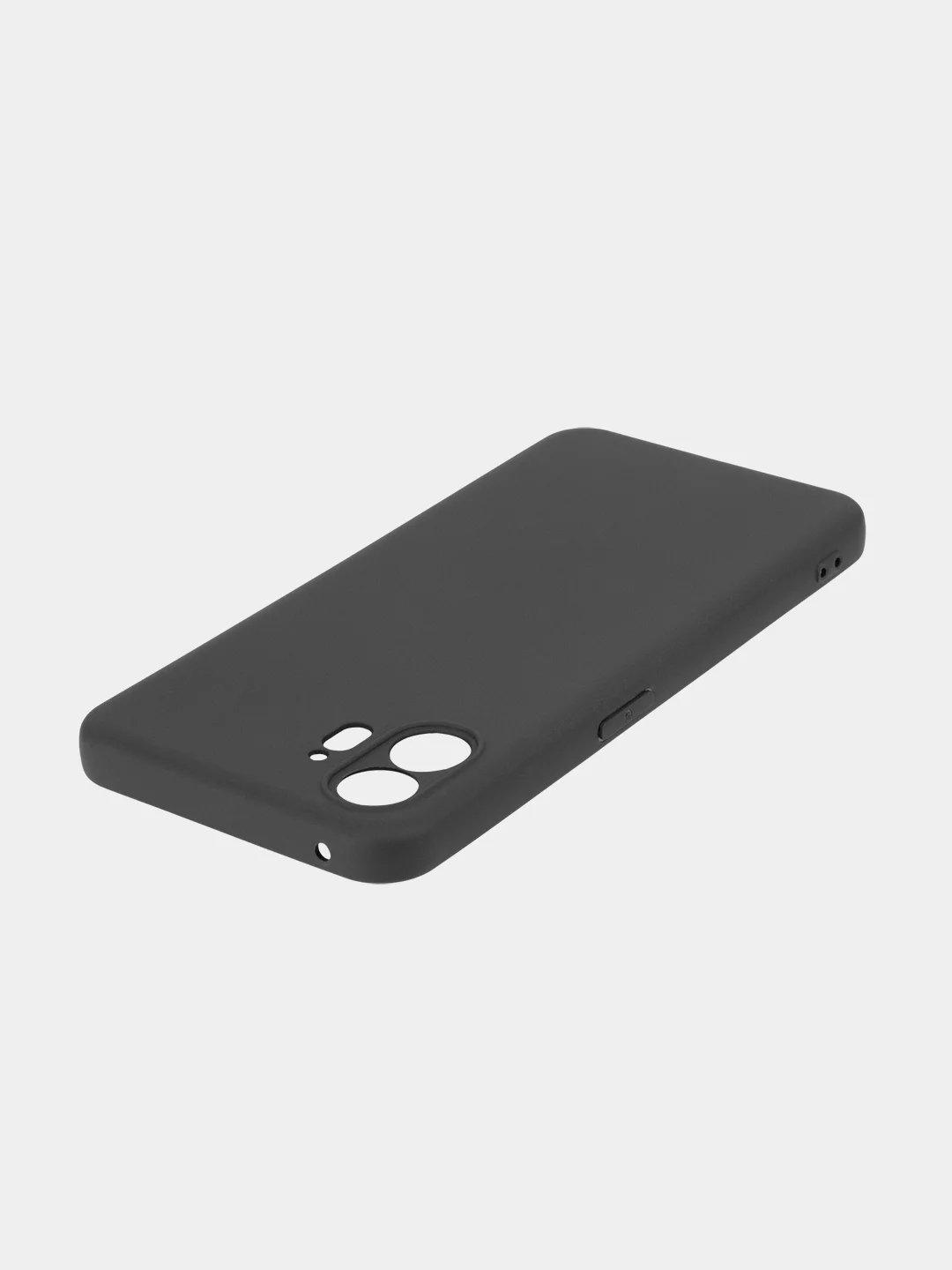Черный защитный чехол для Nothing Phone 2 силиконовый ROSCO матовый, тонкий, бортик вокруг камер