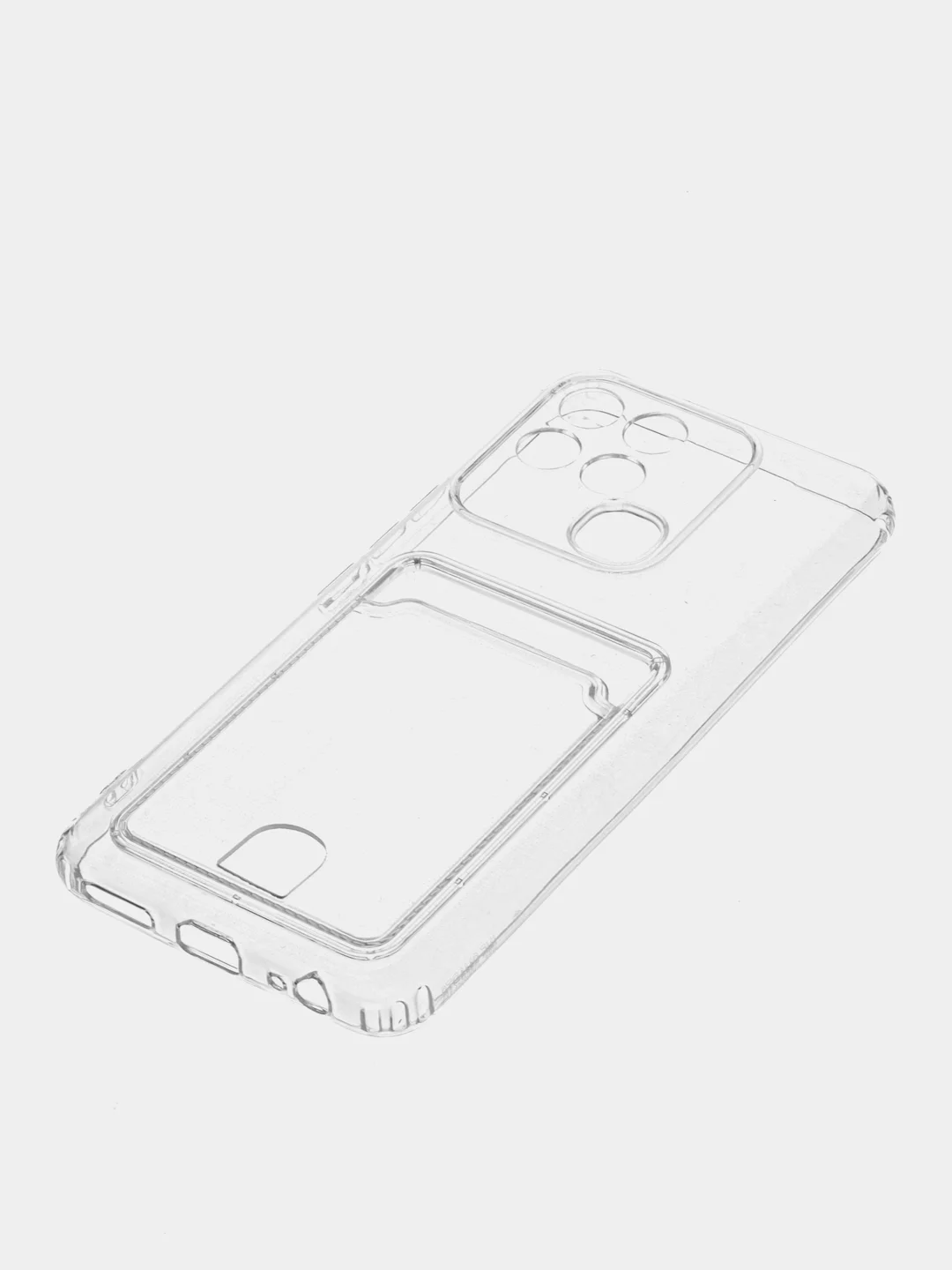 Ударопрочный прозрачный чехол с карманом на INFINIX NOTE 11 PRO, SMART 6 HD, ZERO X PRO