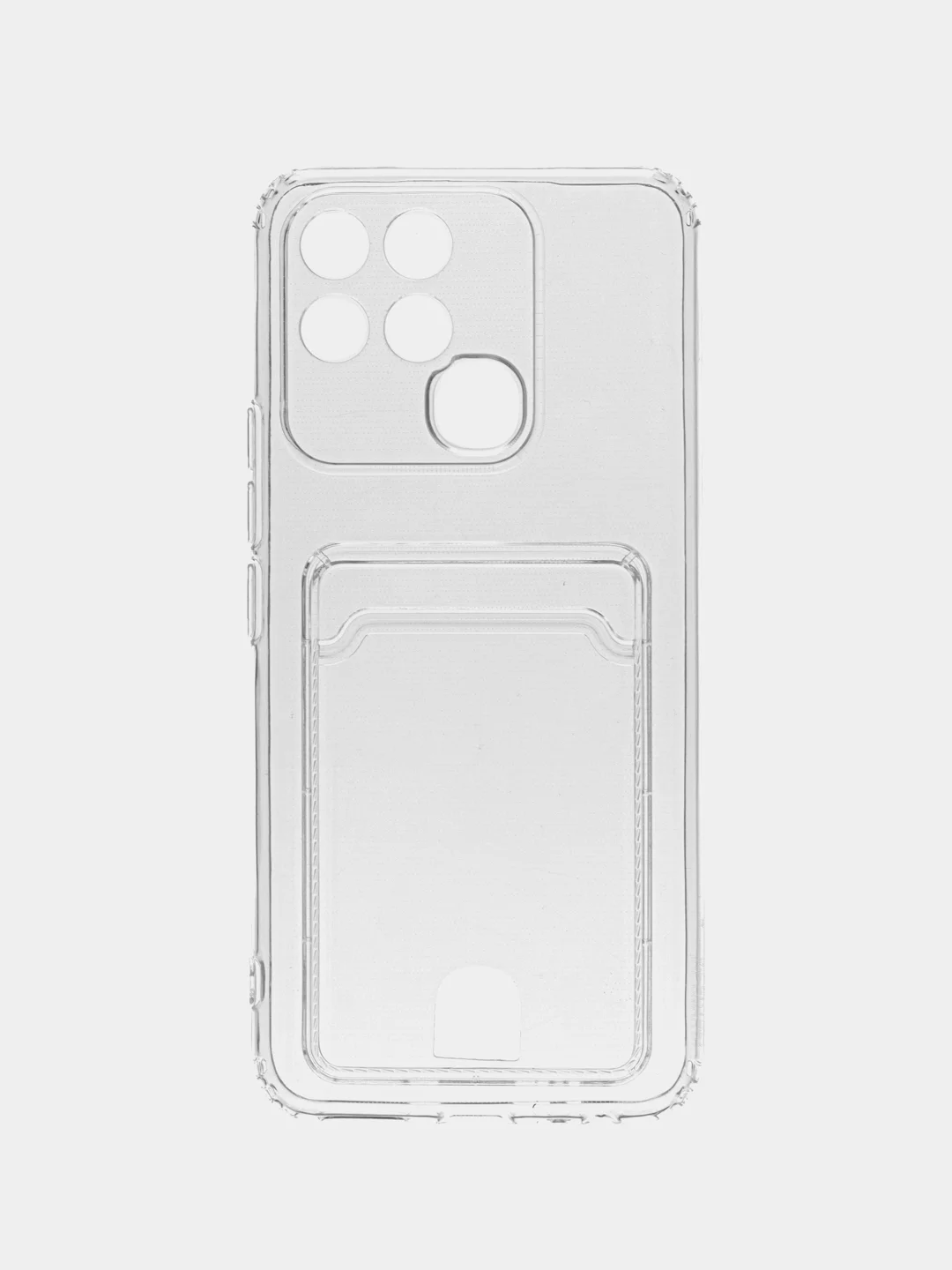 Ударопрочный прозрачный чехол с карманом на INFINIX NOTE 11 PRO, SMART 6 HD, ZERO X PRO