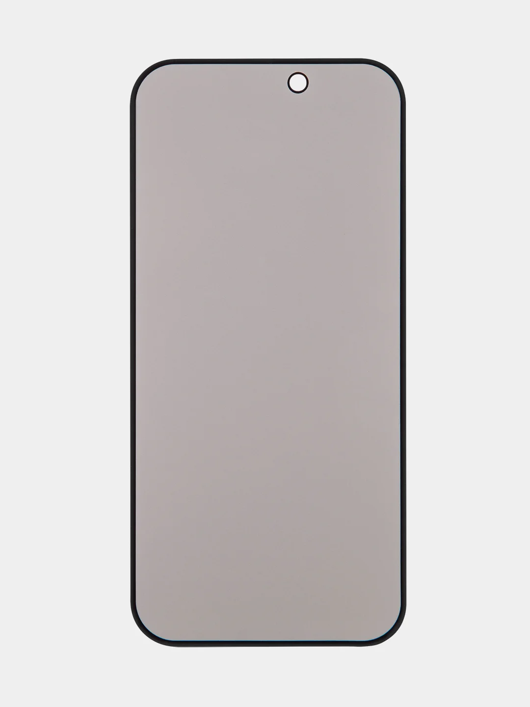Черный стекло для iPhone 15 Pro защитное ROSCO олеофобное покрытие, матовое, антишпион с рамкой