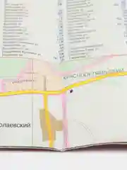 Карта города Казань, складная с каждым домом, "Новые дороги. Достопримечательности. Метро"
