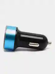 Голубой автомобильное зарядное устройство, 2 USB, 3.1 А, в прикуриватель в машину