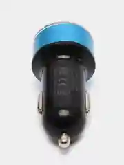 Голубой автомобильное зарядное устройство, 2 USB, 3.1 А, в прикуриватель в машину