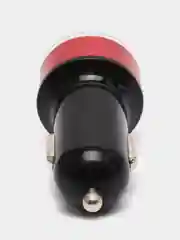 Красный автомобильное зарядное устройство, 2 USB, 3.1 А, в прикуриватель в машину