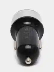 Серебряный автомобильное зарядное устройство, 2 USB, 3.1 А, в прикуриватель в машину