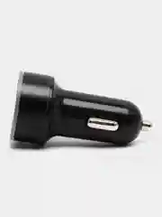Черный автомобильное зарядное устройство, 2 USB, 3.1 А, в прикуриватель в машину