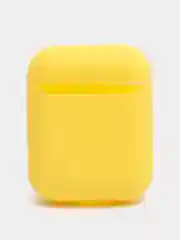 Желтый силиконовый чехол для наушников AirPods 2