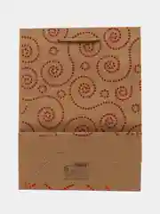 Алый 505082 Пакет подарочный бумажный, крафт, 18 х 24 х 8,5 см, с блестящим слоем