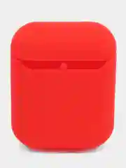 Красный силиконовый чехол для наушников AirPods 2