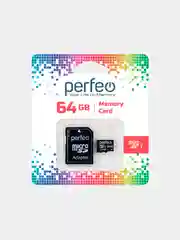 Карта памяти ТАЙВАНЬ Perfeo microSD 16/32/64/128GB Class10 micro SD микросд флешка
