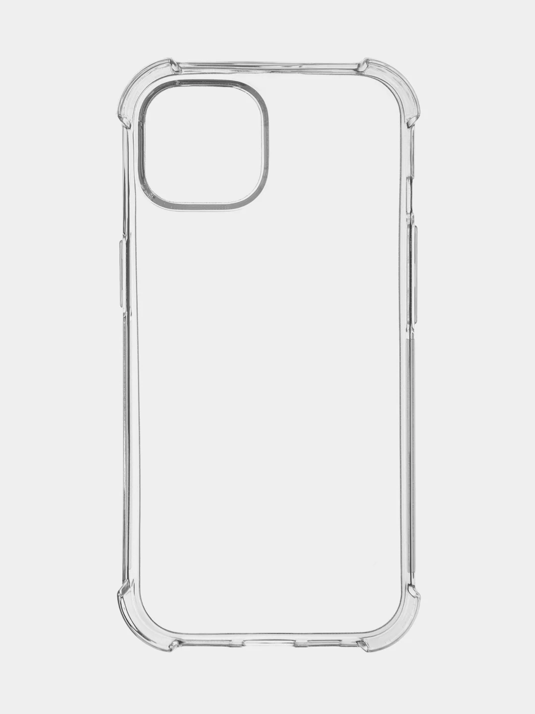 Прозрачный чехол для iPhone 15 противоударный силиконовый ROSCO прозрачный с защитой камер и углов