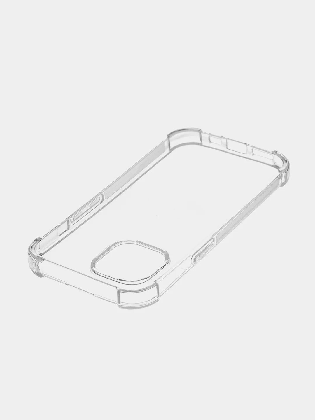 Прозрачный чехол для iPhone 15 противоударный силиконовый ROSCO прозрачный с защитой камер и углов