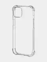 Прозрачный чехол для iPhone 15 противоударный силиконовый ROSCO прозрачный с защитой камер и углов
