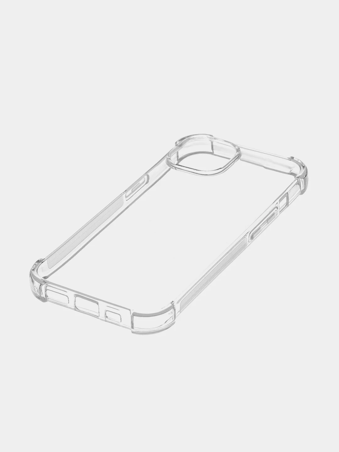 Прозрачный чехол для iPhone 15 противоударный силиконовый ROSCO прозрачный с защитой камер и углов