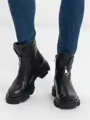 Черный ботинки женские демисезонные