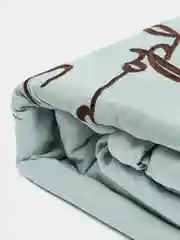 Мятный евро-комплект постельного белья