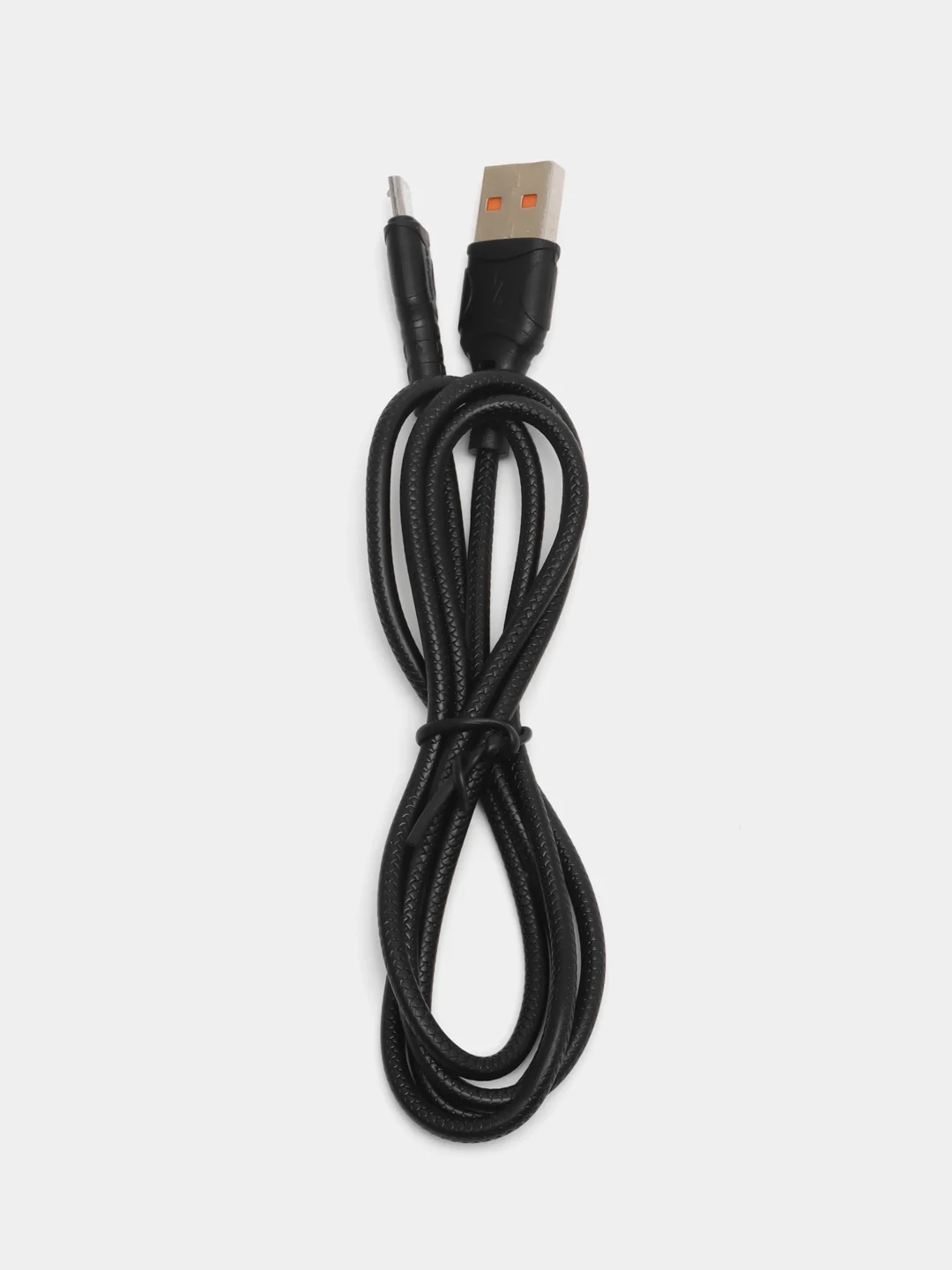Черный кабель для зарядки мобильных устройств MICRO USB Denmen D06V, 1 метр, черный, белый