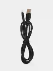 Черный кабель для зарядки мобильных устройств MICRO USB Denmen D06V, 1 метр, черный, белый