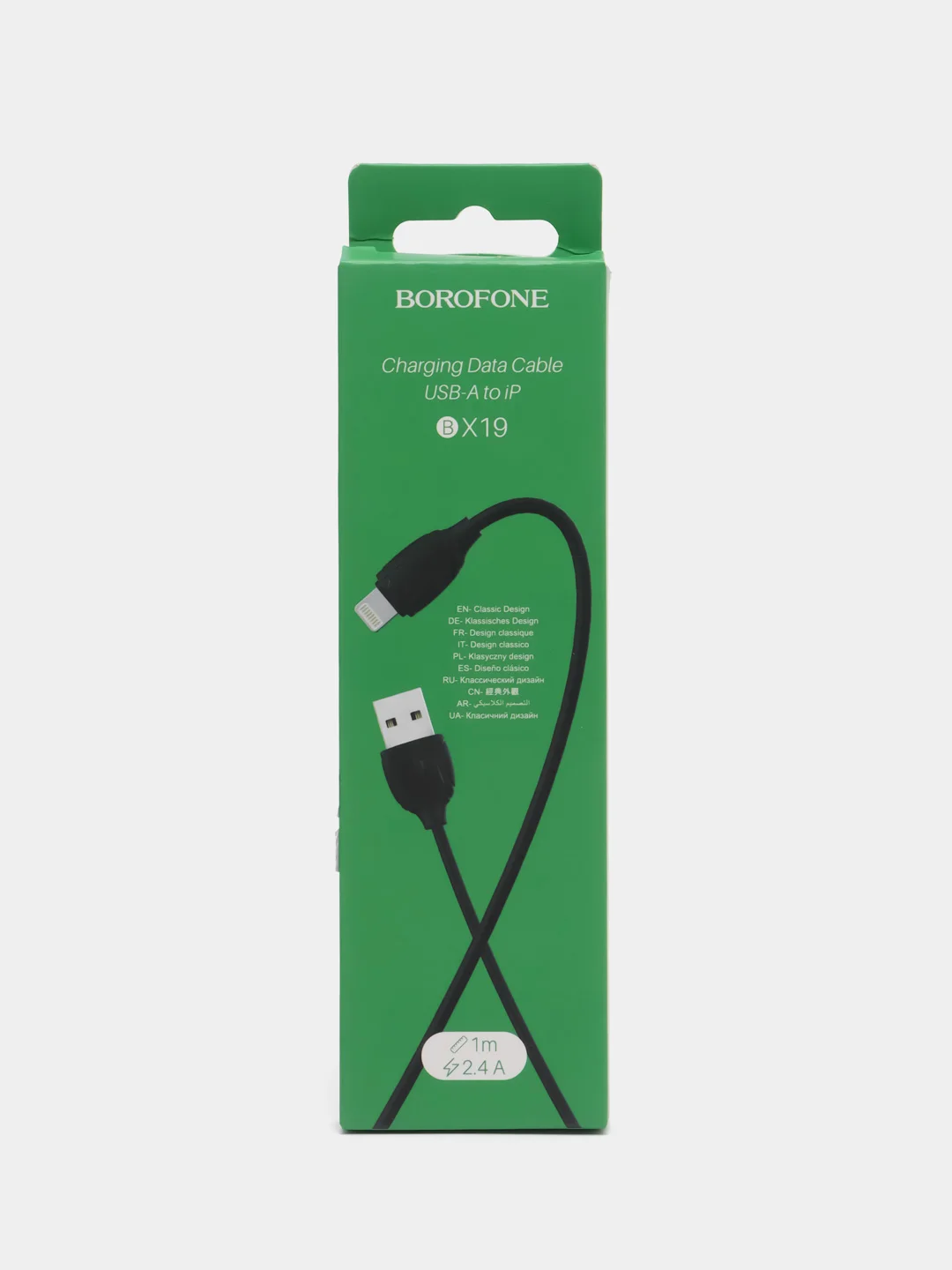 Кабель для зарядки / USB кабель Borofone BX19 USB to Lightning для iPhone, 1 метр черный