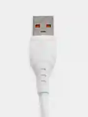 Автомобильное зарядное устройство Denmen DZ06L, 3.1A, 2USB, + кабель USB  Lightning, белый