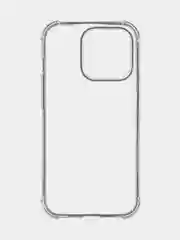 Прозрачный чехол для iPhone 15 Pro противоударный силиконовый ROSCO прозрачный с усиленными углами