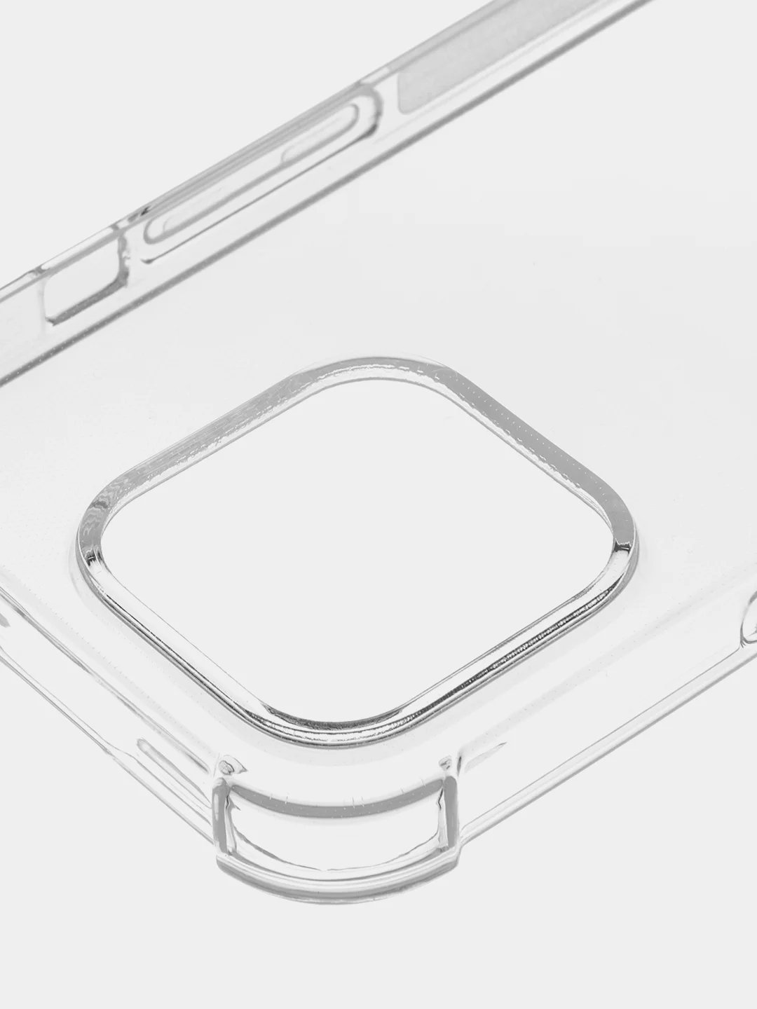 Прозрачный чехол для iPhone 15 Pro противоударный силиконовый ROSCO прозрачный с усиленными углами
