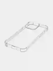 Прозрачный чехол для iPhone 15 Pro противоударный силиконовый ROSCO прозрачный с усиленными углами