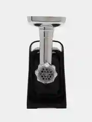 Серый металлик электрическая мясорубка BQ MG2002, функция реверса, 5 насадок, 2100 Вт
