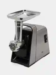 Серый металлик электрическая мясорубка BQ MG2002, функция реверса, 5 насадок, 2100 Вт