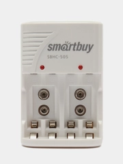 Зарядное устройство для аккумуляторных батареек 4хАА, ААА/ 9V крона, SmartBuy SBHC-505