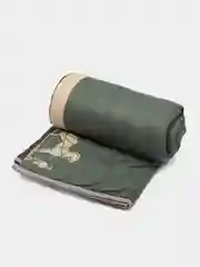 Тёмно-зелёный одеяло облегченное, стеганное, состав ткани - поплин, размер - 200*220, всесезонное