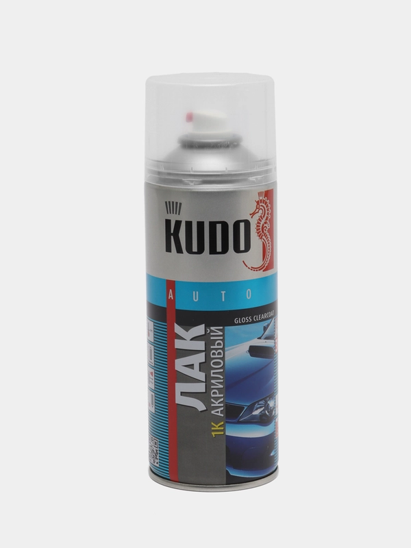 Лак автомобильный Kudo однокомпонентный, глянцевый, 520 мл