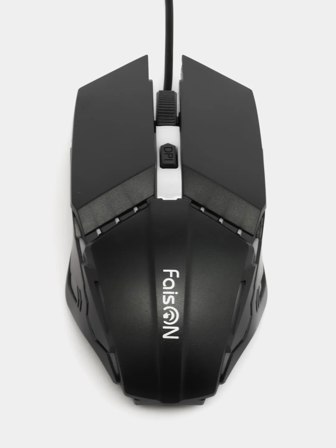 Проводная компьютерная мышка FaisON M-11, оптическая, RGB, 800/1200/1600 dpi, кабель 1.5 м