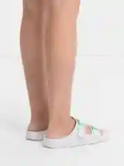 Белый сланцы женские с пряжкой, 3 цвета