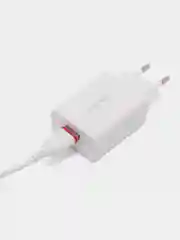 Желтый сетевое зарядное устройство с быстрой зарядкой Type-C / micro-USB, зарядник, комплект
