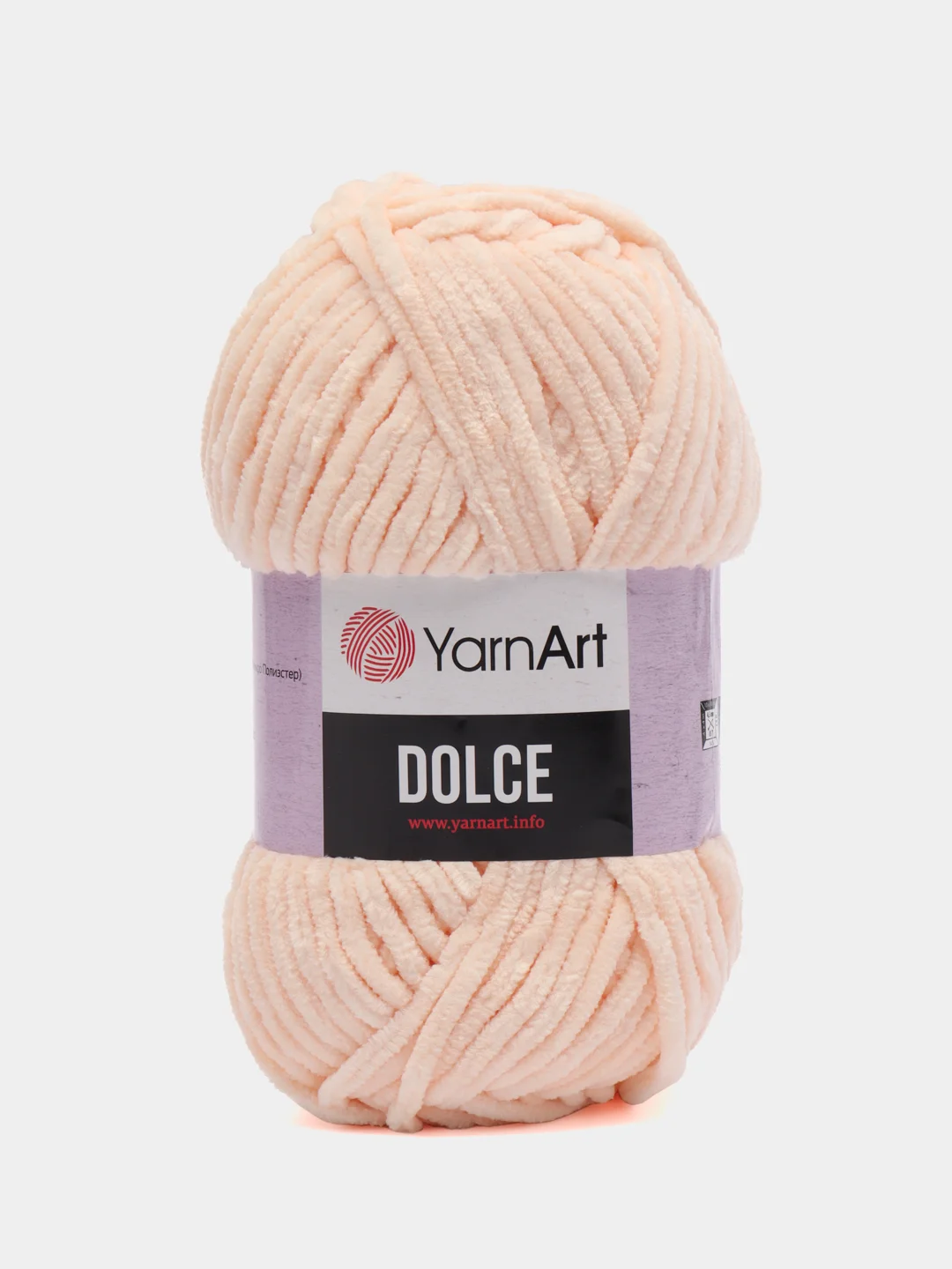 Коралловый меланж пряжа плюшевая YarnArt Dolce (ЯрнАрт Долче)