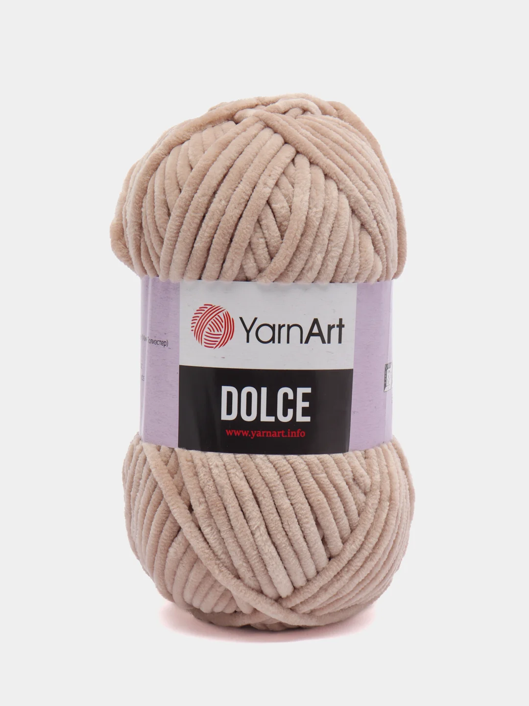 Бежевый пряжа плюшевая YarnArt Dolce (ЯрнАрт Долче)