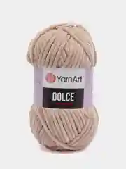Бежевый пряжа плюшевая YarnArt Dolce (ЯрнАрт Долче)