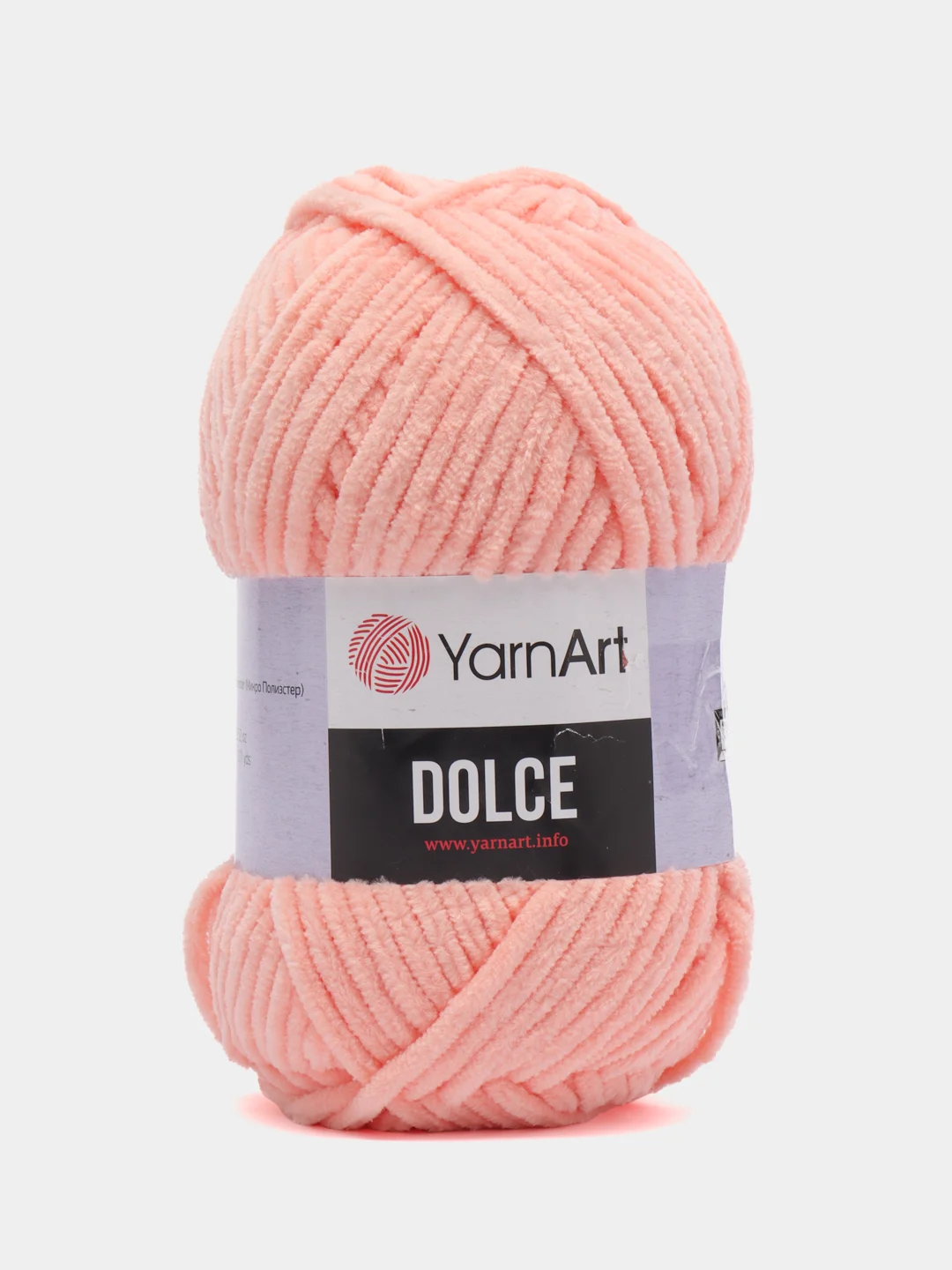Кораллово-розовый пряжа плюшевая YarnArt Dolce (ЯрнАрт Долче)