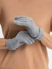 Серый перчатки сенсорные