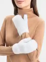 Варежки шерстяные, женские, с подкладом