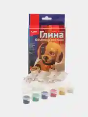 Набор для детского творчества. Игрушка объемная из глины Маленький щенок. Lori
