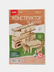 Набор для творчества и рукоделия. Конструктор из дерева Мебель Кухня. Lori