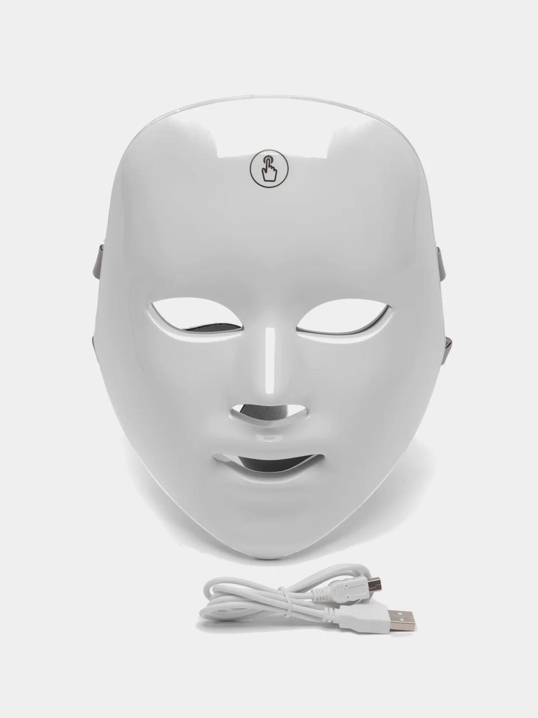 Белый led маска для лица светодиодная, лечение акне, усиление действия косметических средств