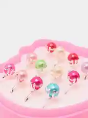 Коралловый колечки для девочек, 12 штук