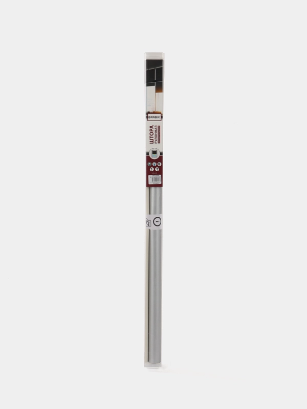Штора рулонная BRABIX 70*175 см, "Блэкаут", 240 г/м2, кремовый D-12 серебро, 606011