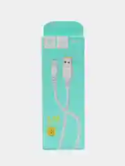 Белый кабель для зарядки мобильных устройств MICRO USB Denmen D06V, 1 метр, черный, белый