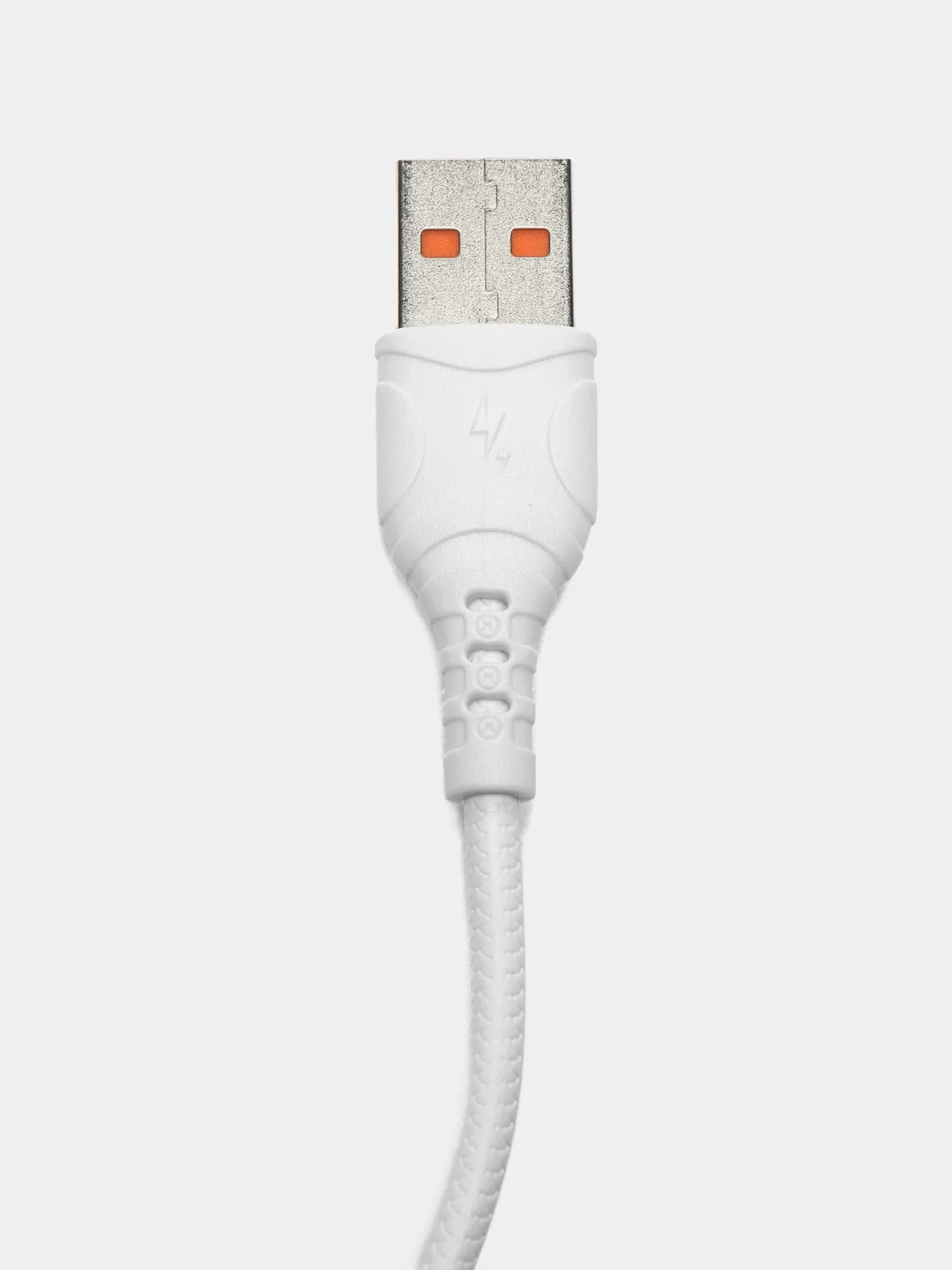 Белый кабель для зарядки мобильных устройств MICRO USB Denmen D06V, 1 метр, черный, белый