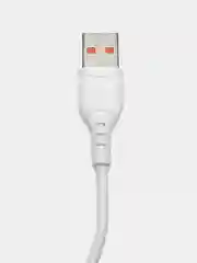Белый кабель для зарядки мобильных устройств MICRO USB Denmen D06V, 1 метр, черный, белый