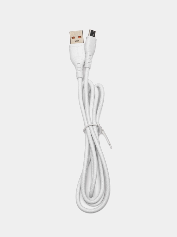 Кабель для зарядки мобильных устройств MICRO USB Denmen D06V, 1 метр, черный, белый